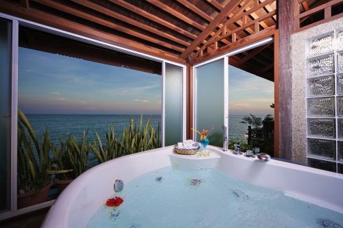 Bougain Villa Suite private Jacuzzi with a view